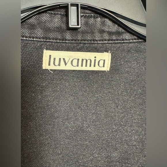 Luvamia Charcoal Denim Jacket - Picture 4 of 7